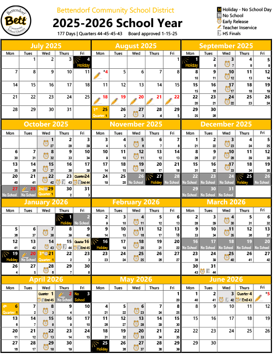 2025-2025 School Year Calendar