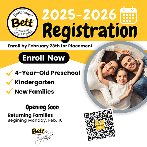 Enroll Now for 4-Year-Old Preschool , Kindergarten and new family registration -  Returning families -Feb. 10