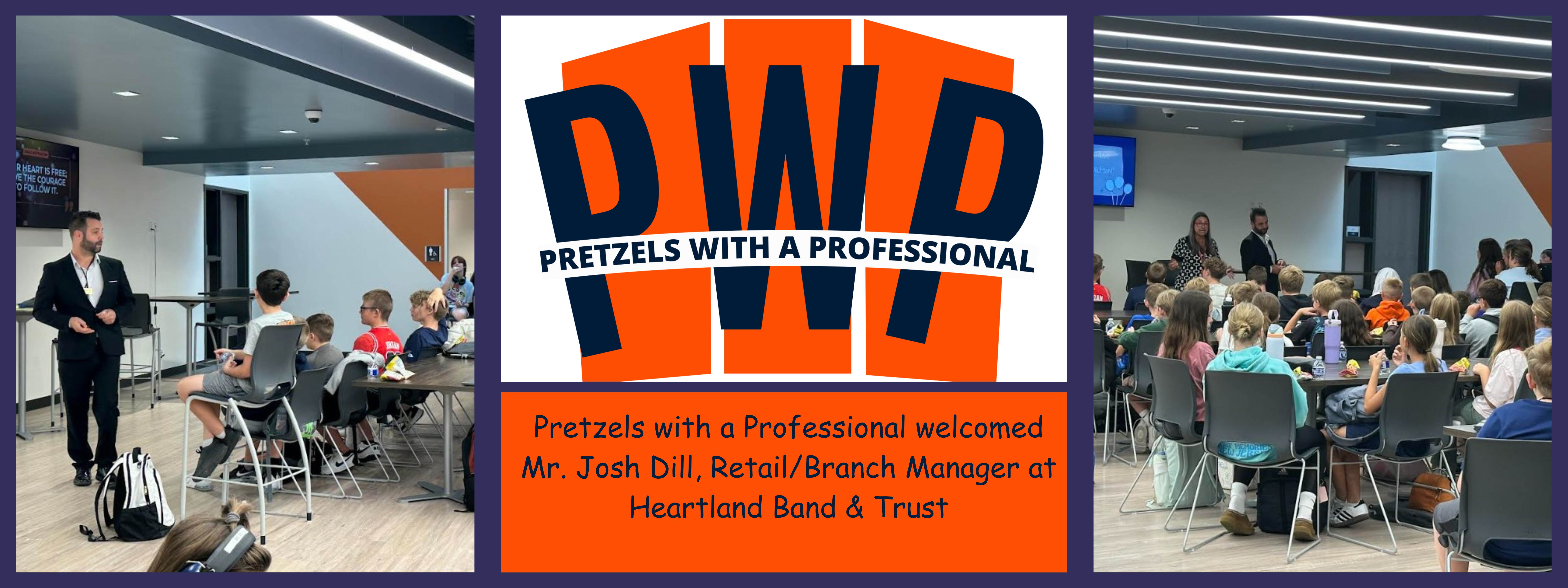 pretzel with a professional