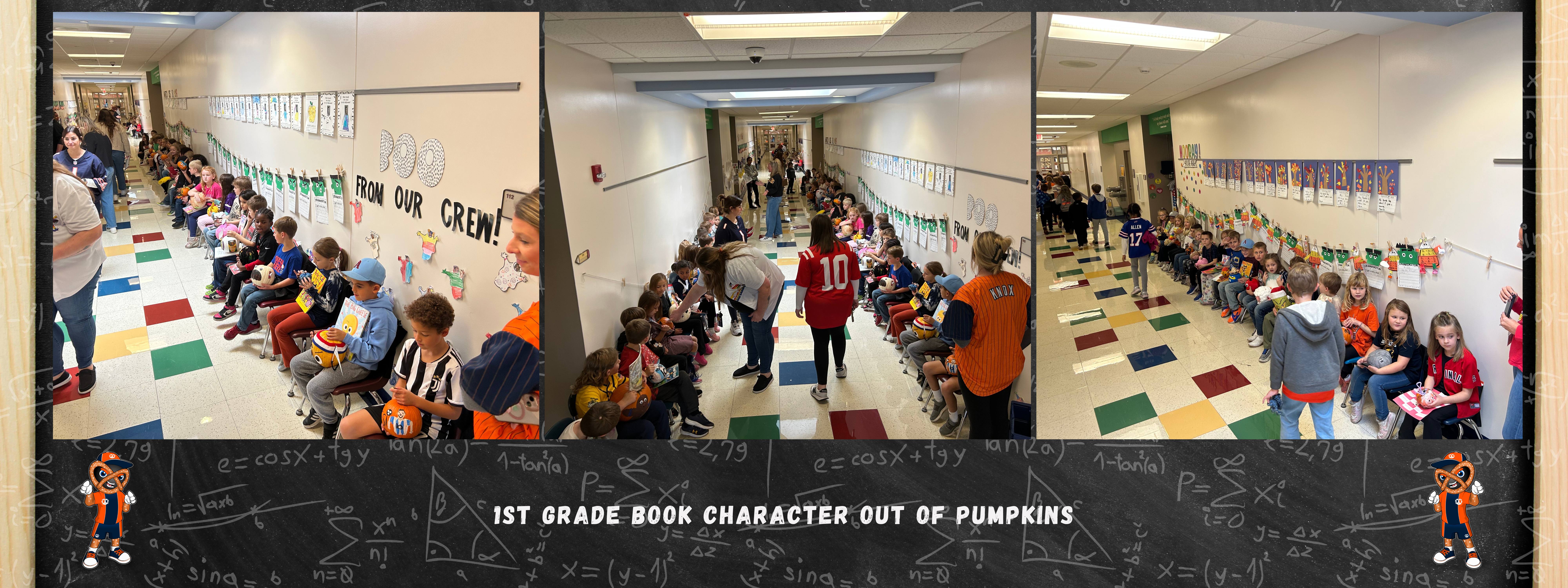 1st grade pumkin designs.