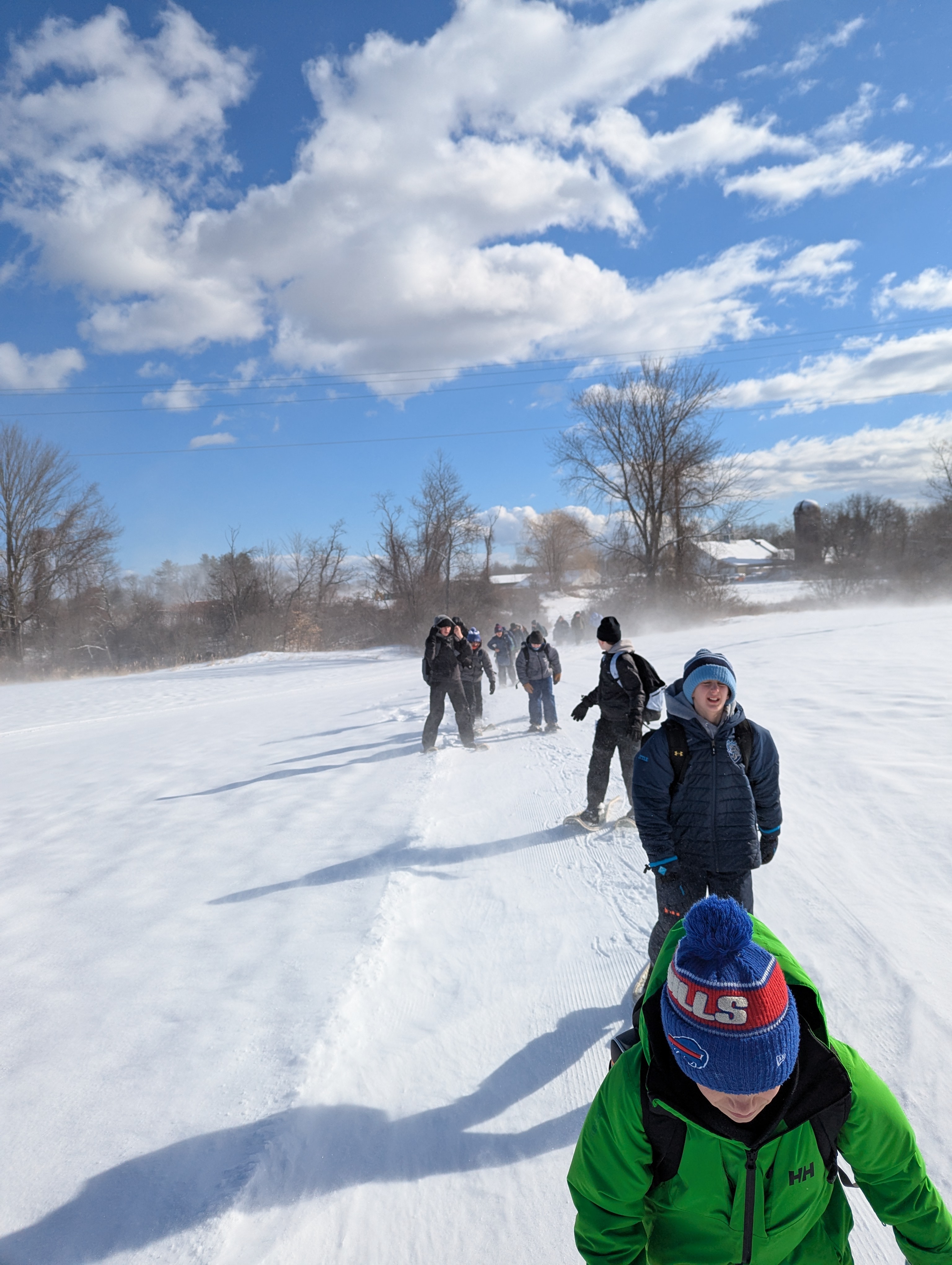 snowshoeing