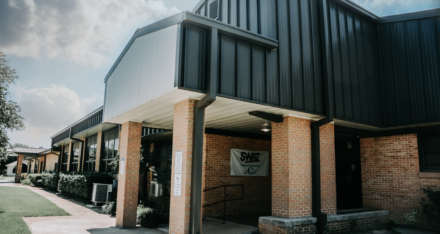 front entrance of the elementary building 