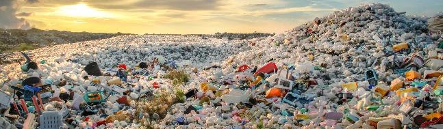 Plastic landfill