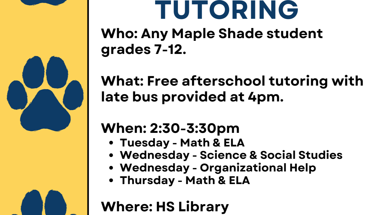 Tutoring