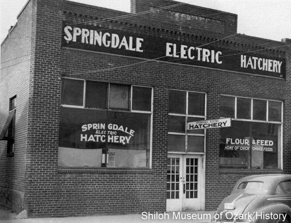 Springdale Electric Hatchery, 1930s. Washington County History Book Collection (S-2003-2-1120)
