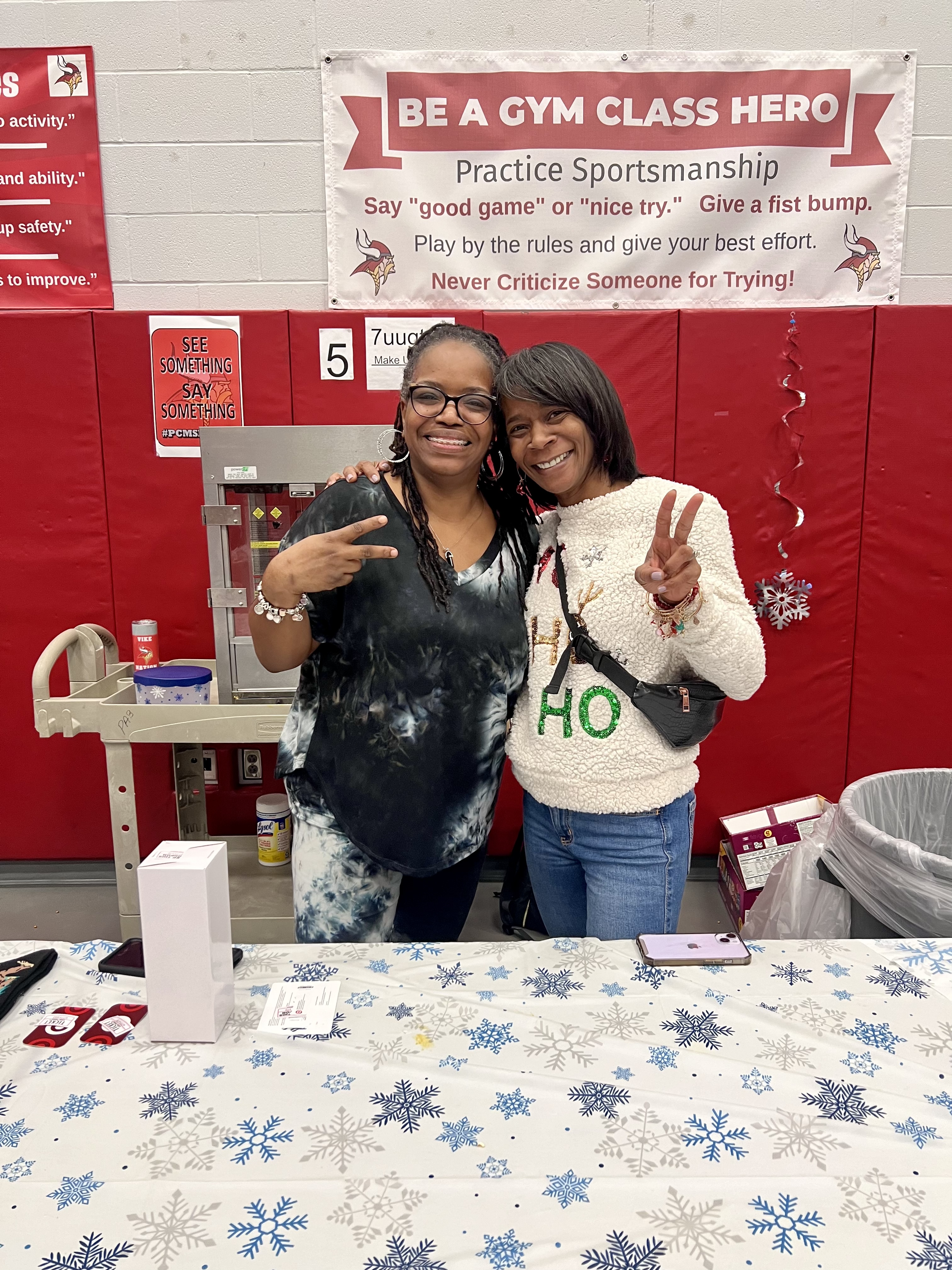 PCMS PFO photo of volunteers at a dance