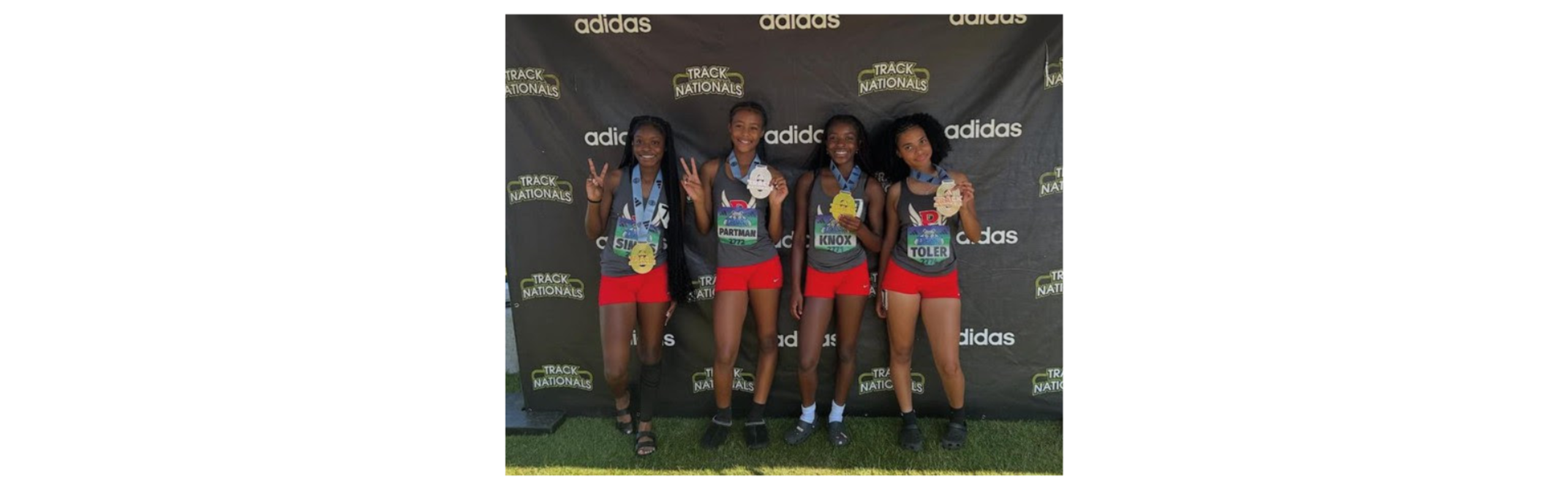 track team with medals