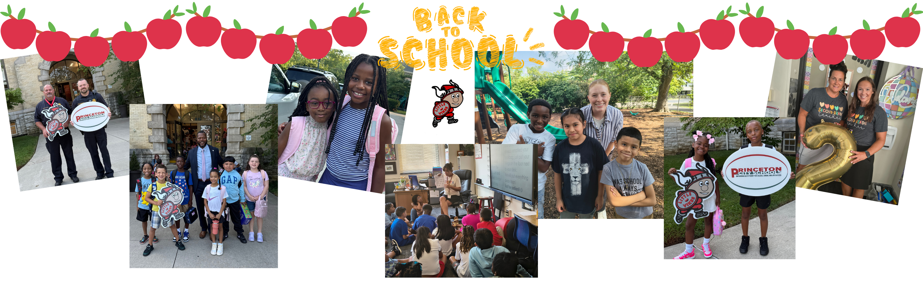 photos from back to school, students and staff on the first day