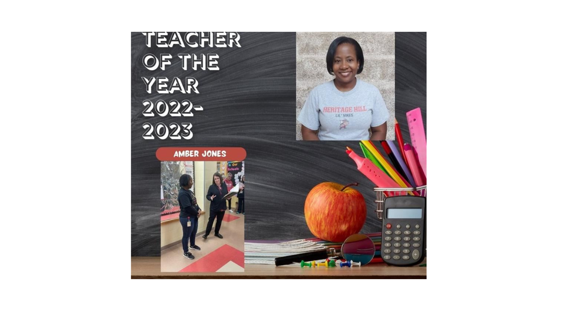 Teacher of the year Amber Jones