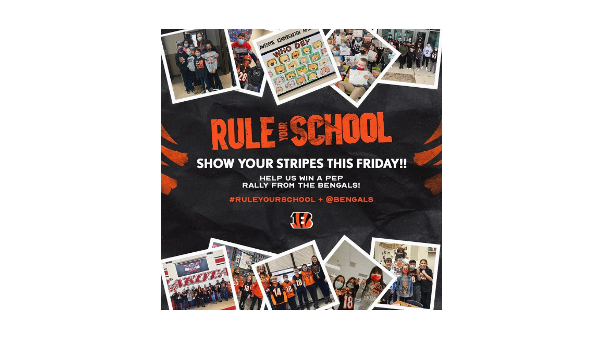 Photo collage of the Rule Your School Competition