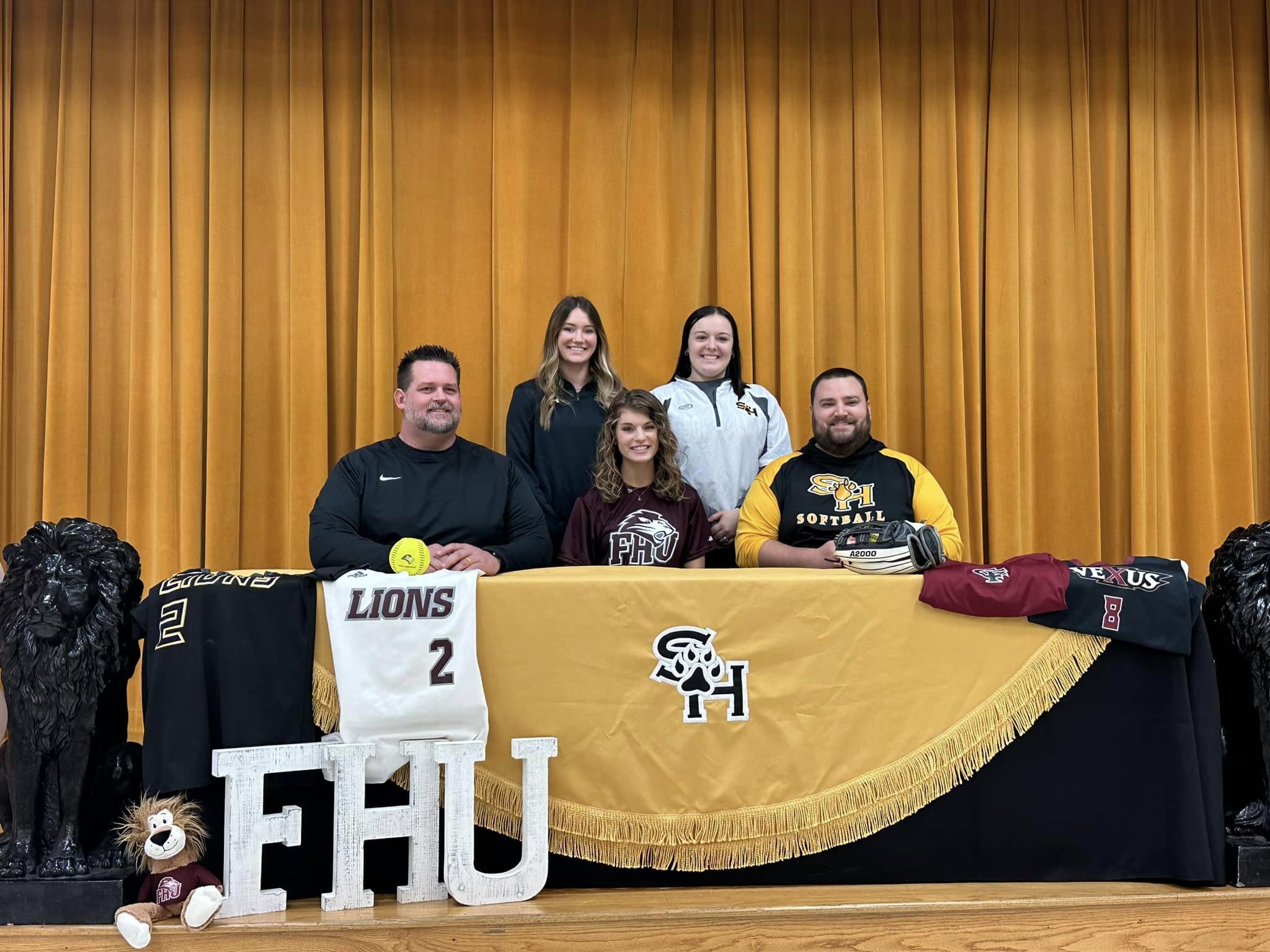 Senior softball player, Kiersten Perry, signs to play for Freed Hardeman University next year. 