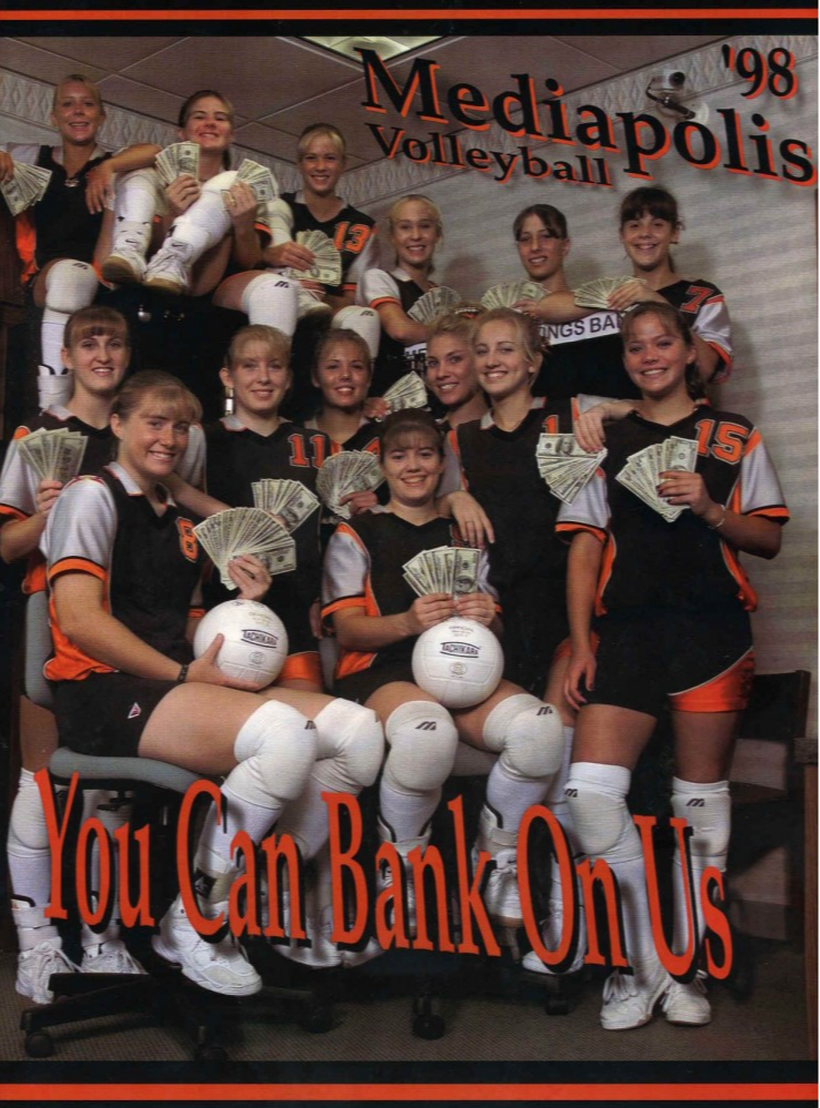 1998 Mediapolis Volleyball Poster