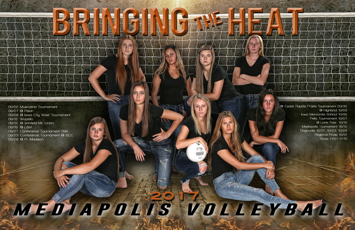 2017 Mediapolis Volleyball Poster