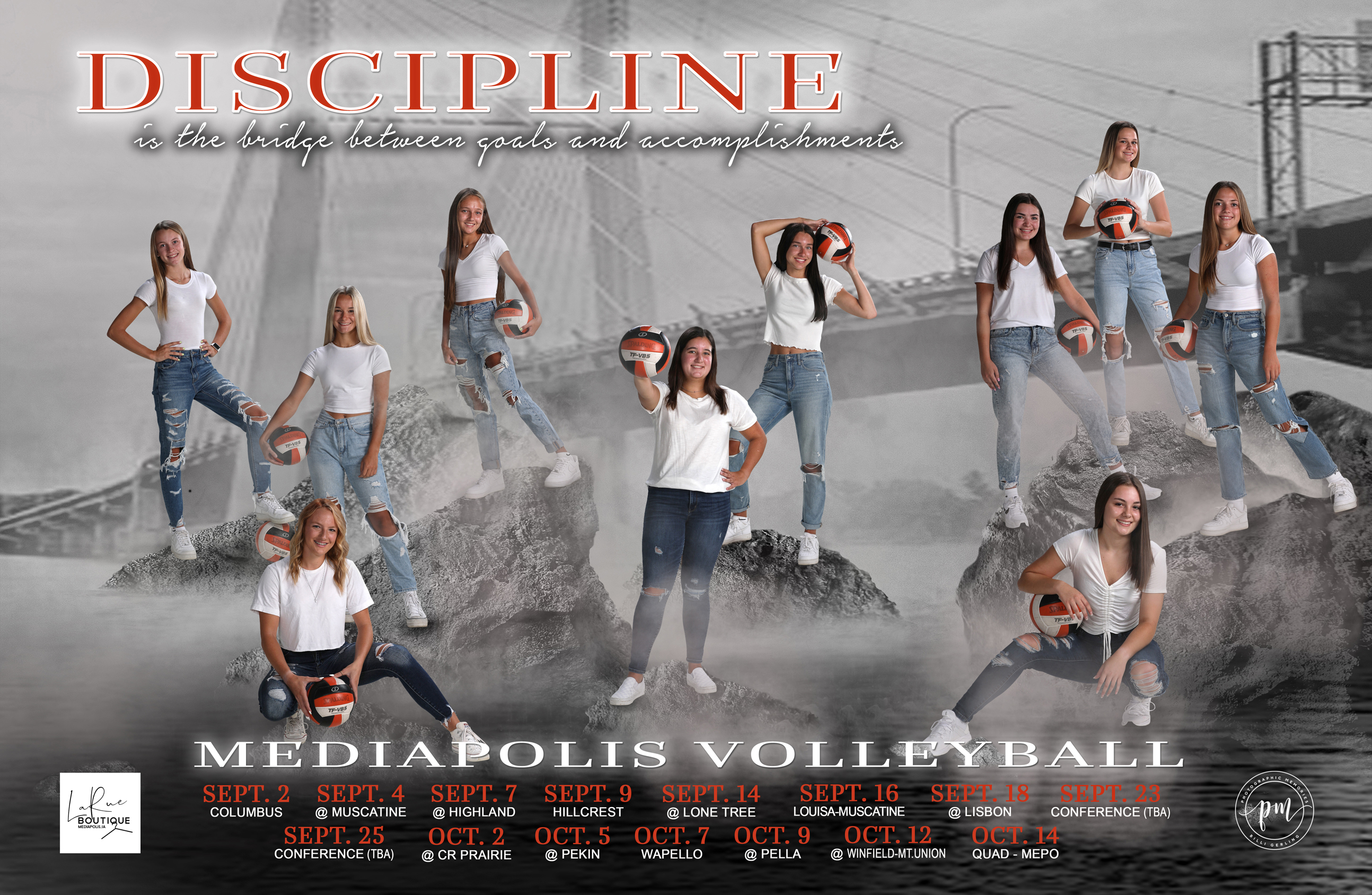 2021 Mediapolis Volleyball Poster