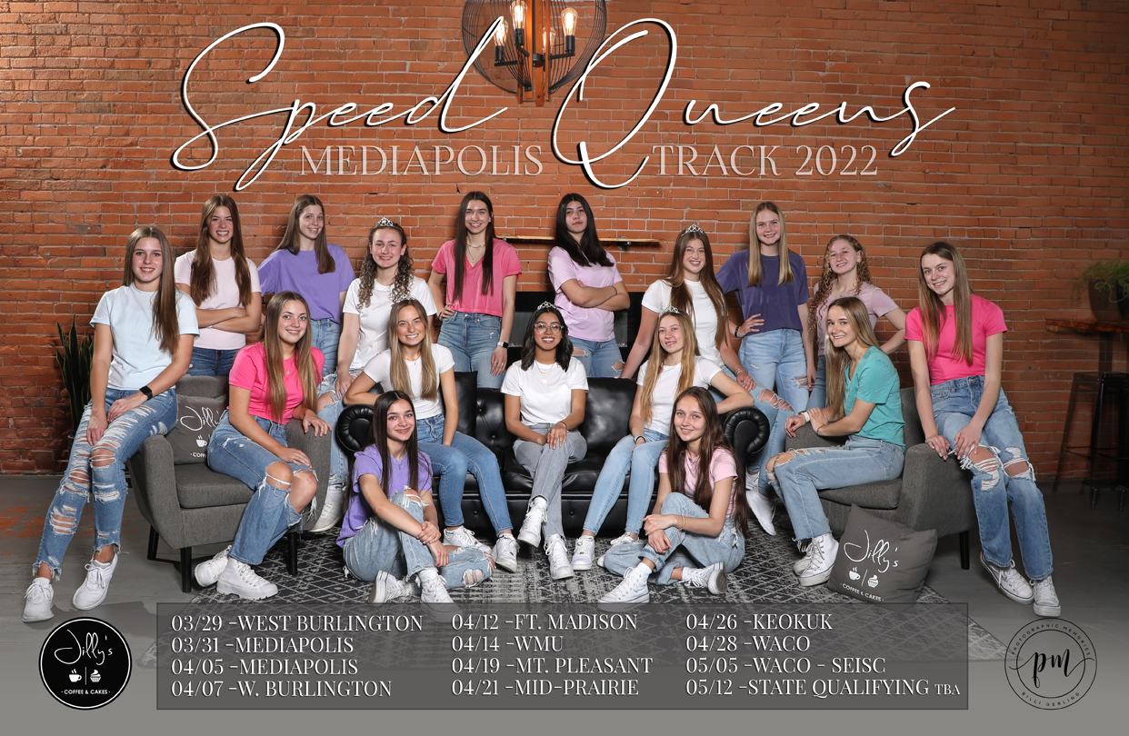 2022 Mediapolis Girls Track Poster