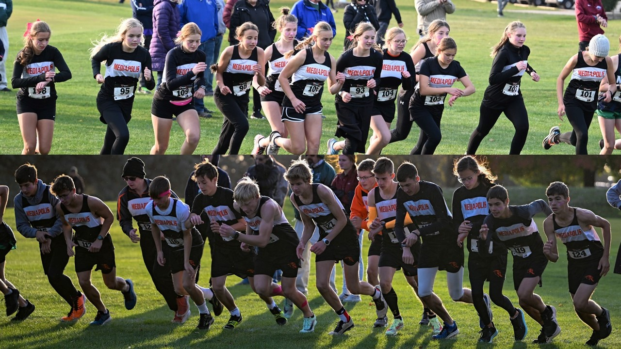 Mediapolis Girls & Boys Cross Country Runners