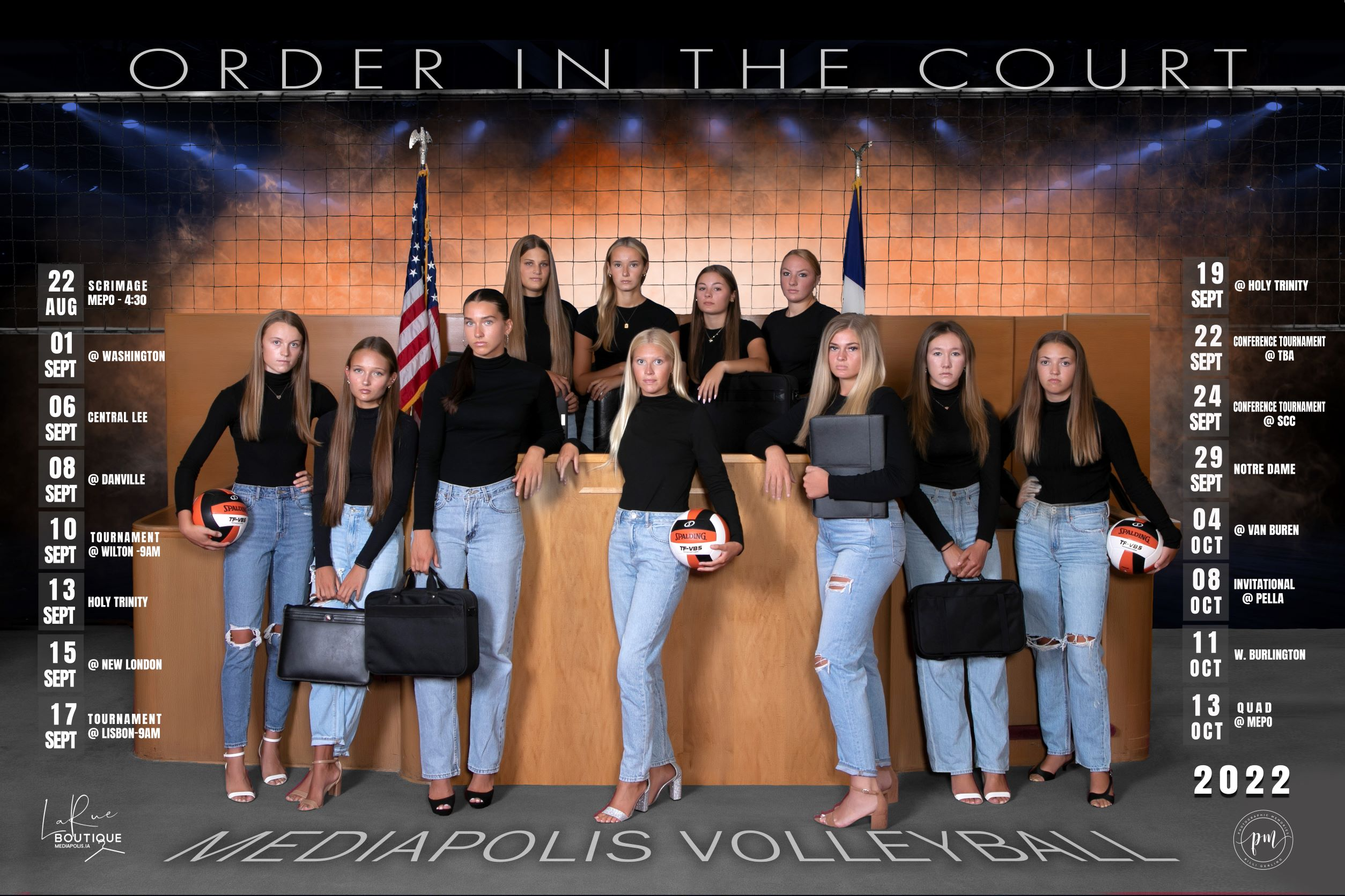 2022 Mediapolis Volleyball Poster