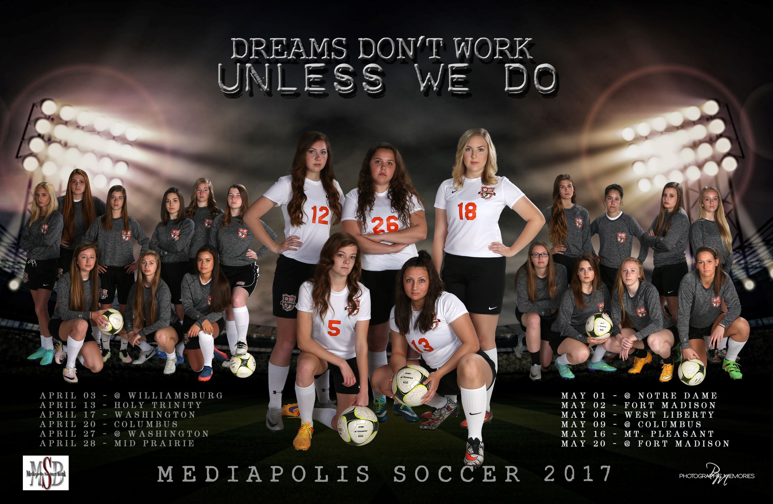 Mediapolis Girls Soccer 2017