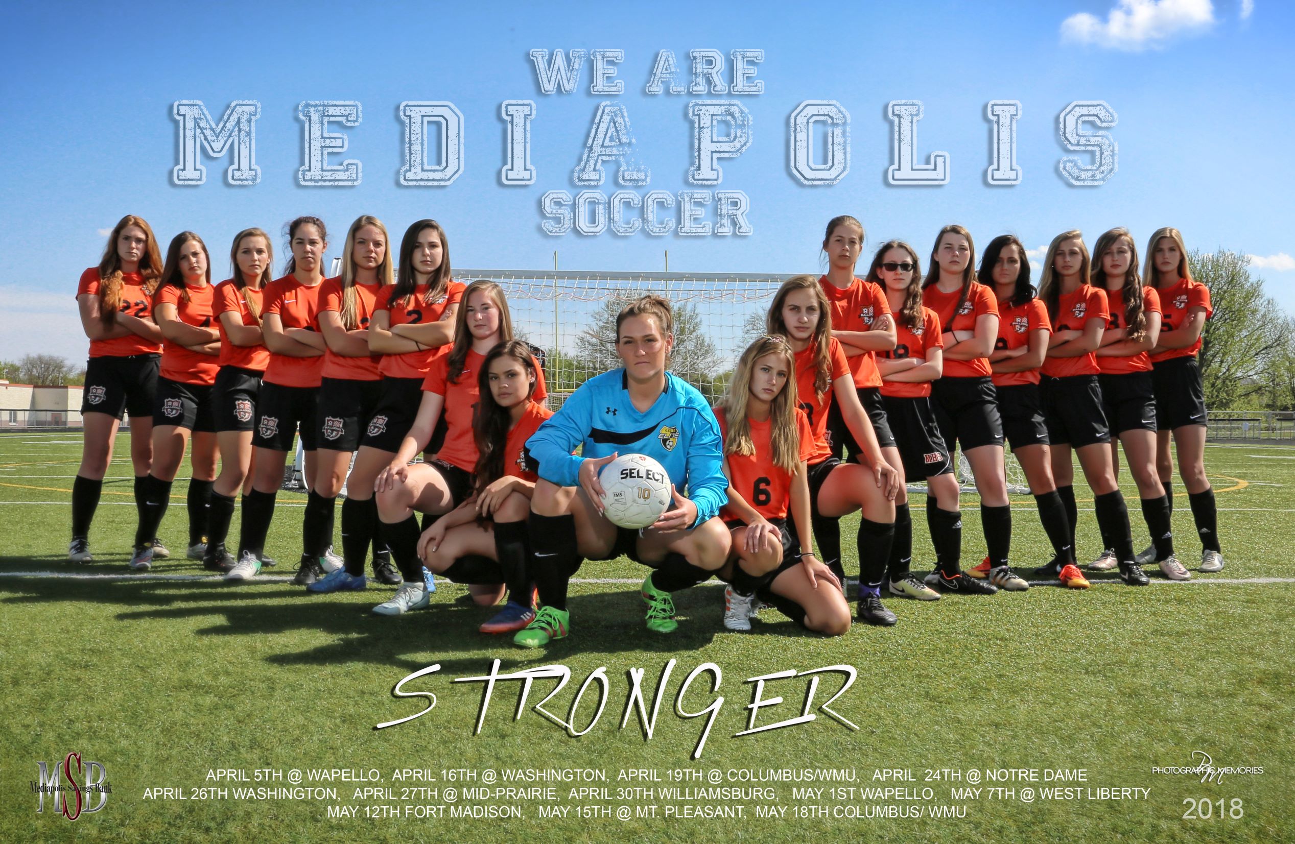 Mediapolis Girls Soccer 2018