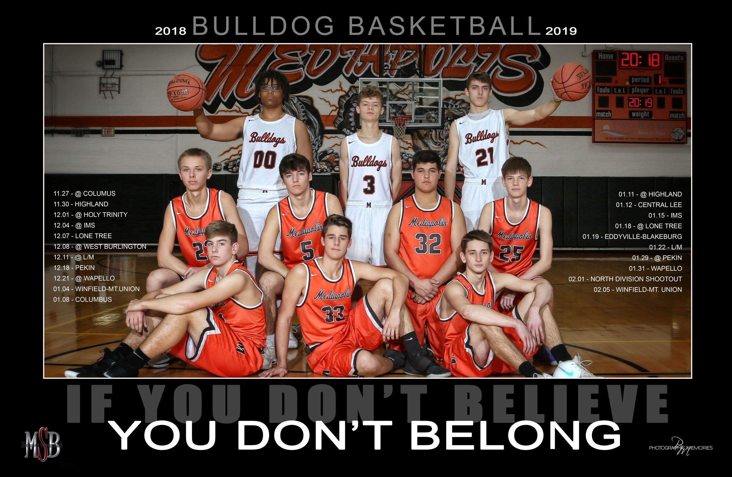 Mediapolis Boys Basketball 2018