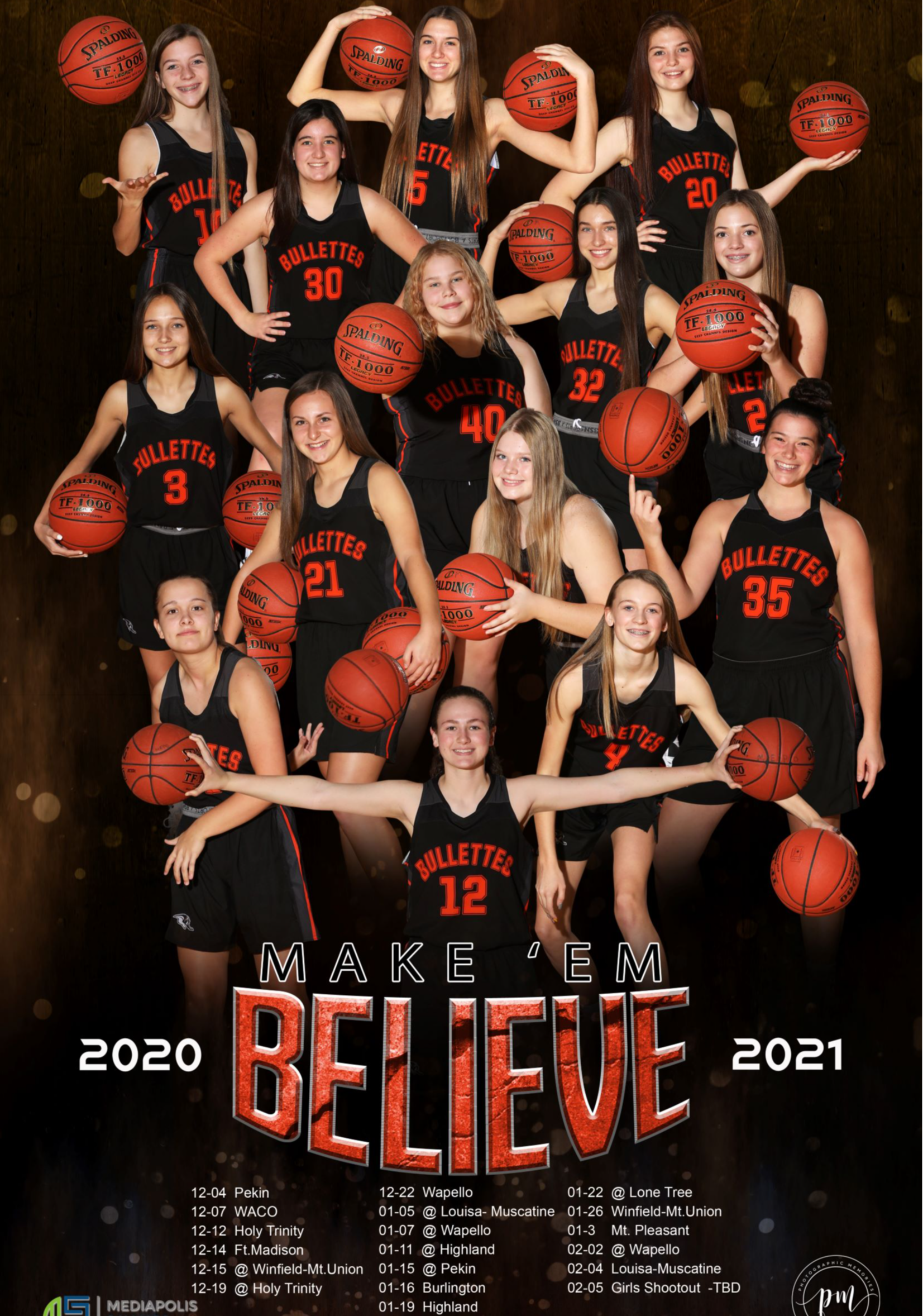 Mediapolis Girls Basketball 2020