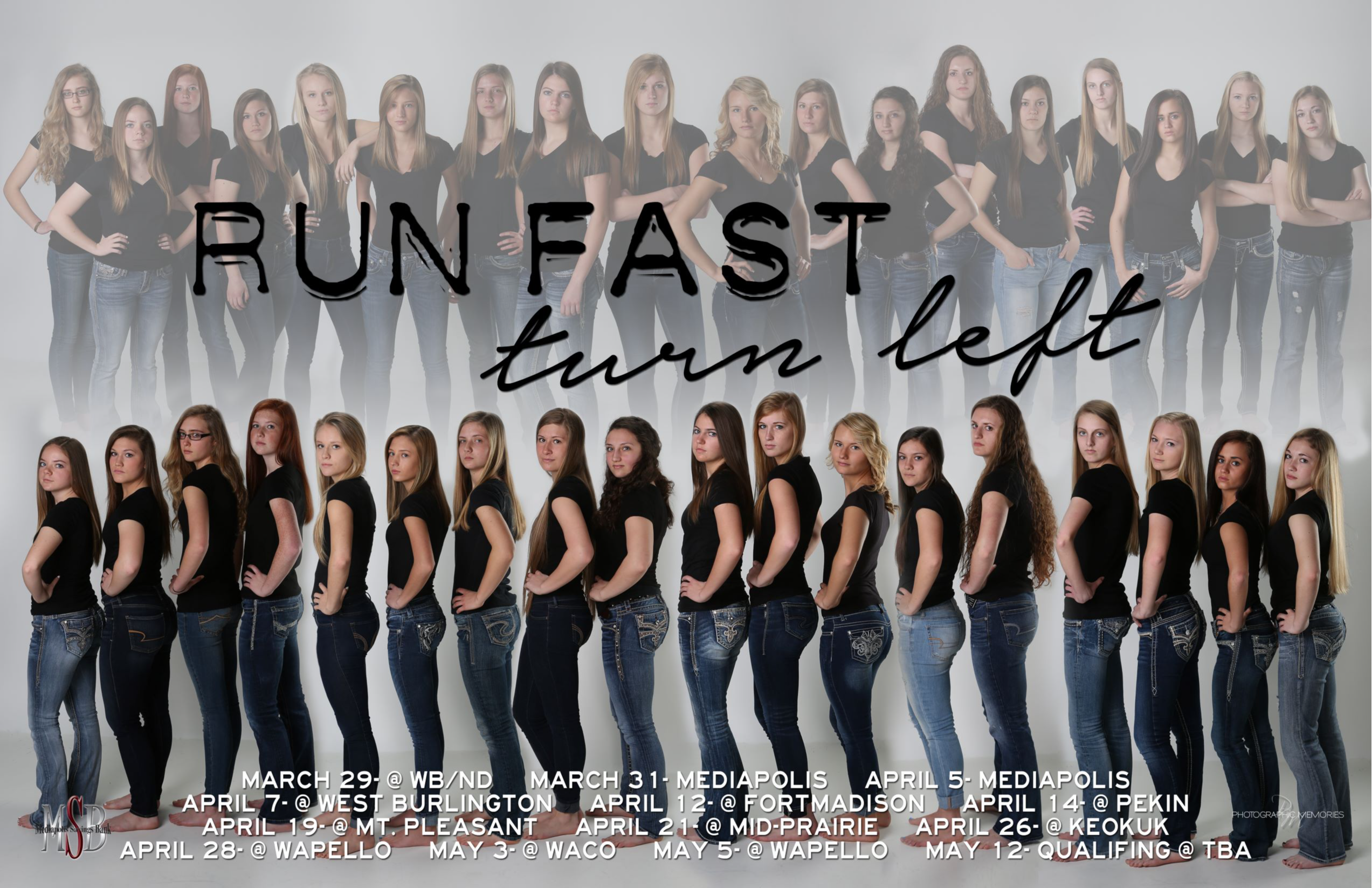 2016 Mediapolis Girls Track Poster