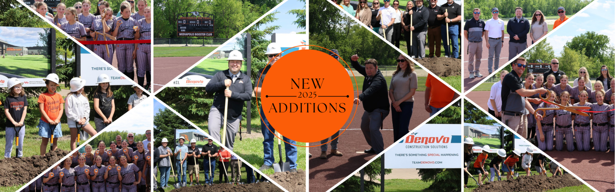 collage of pictures from groundbreaking