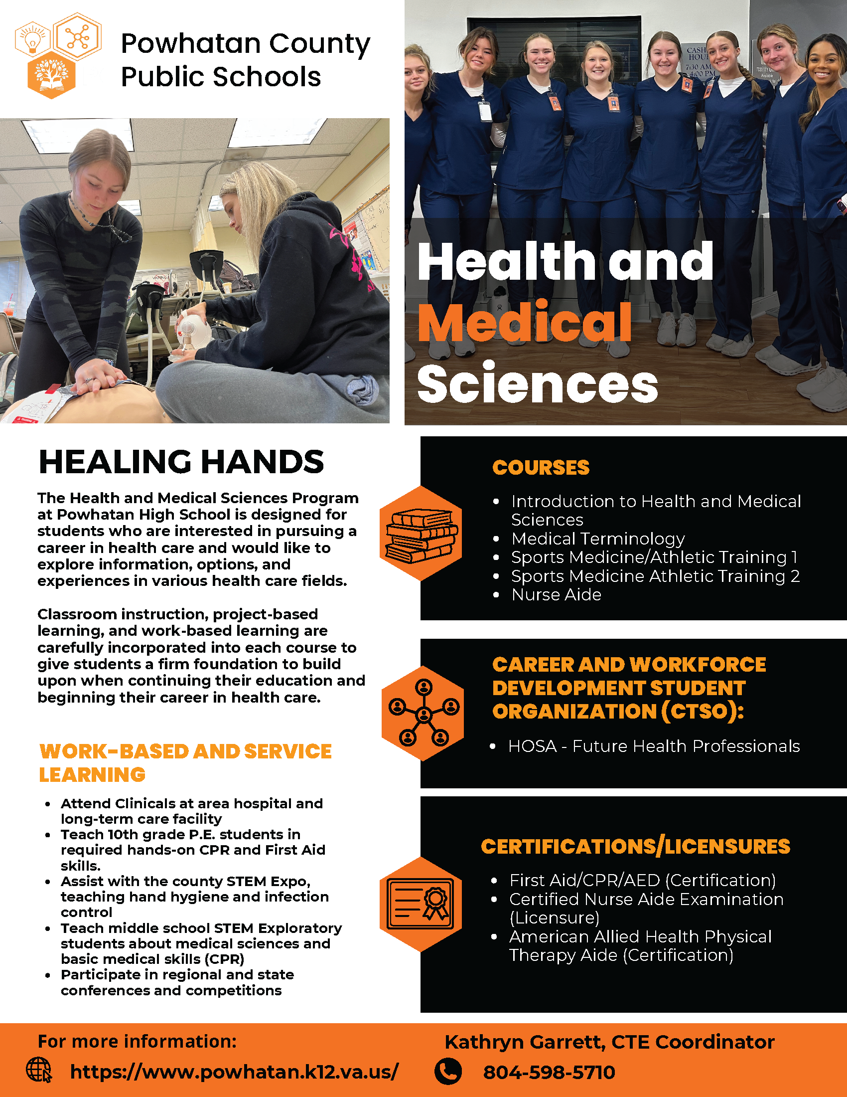 Health and Medical Sciences Program Flyer