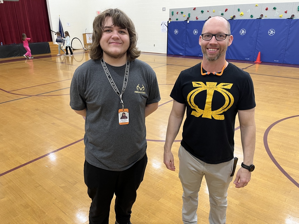 Student Teacher with real teacher in gym class