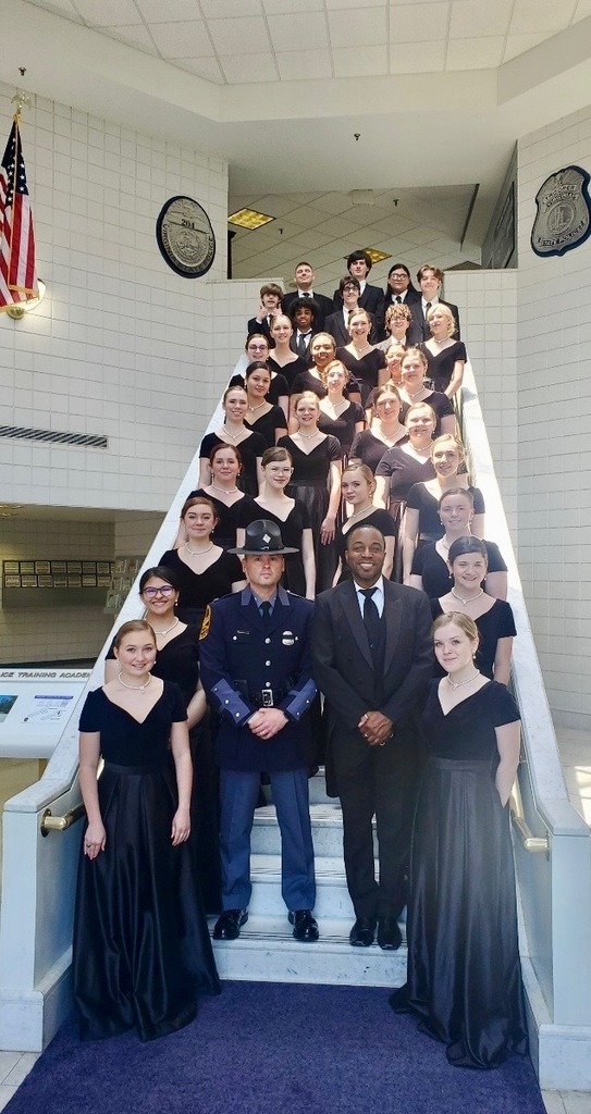 show choir on stairs