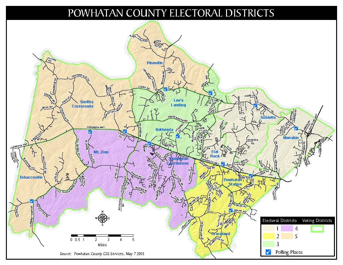 map of powhatan virginia