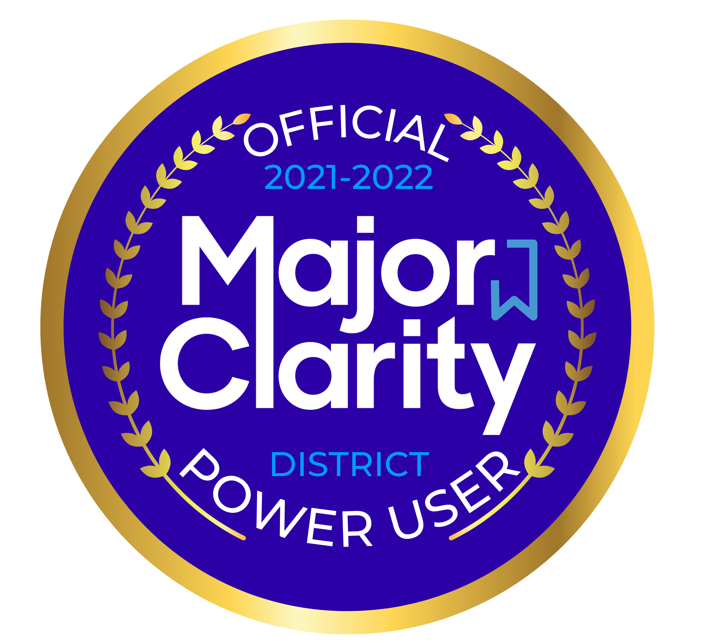 Major Clarity User Badge for 2021-2022