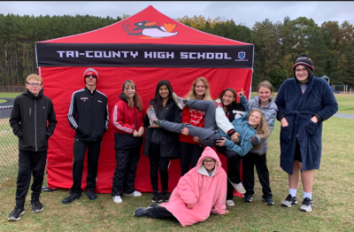 team under tent