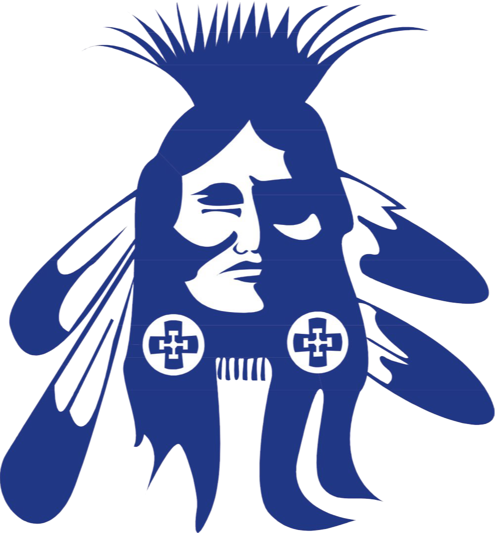 warrior head logo west minico middle school