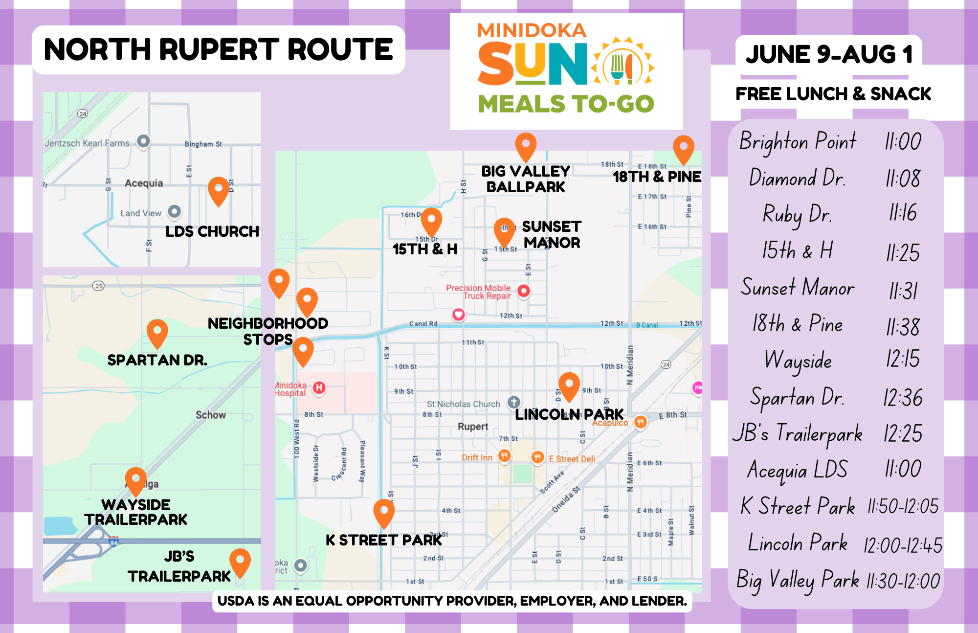 North Rupert Route