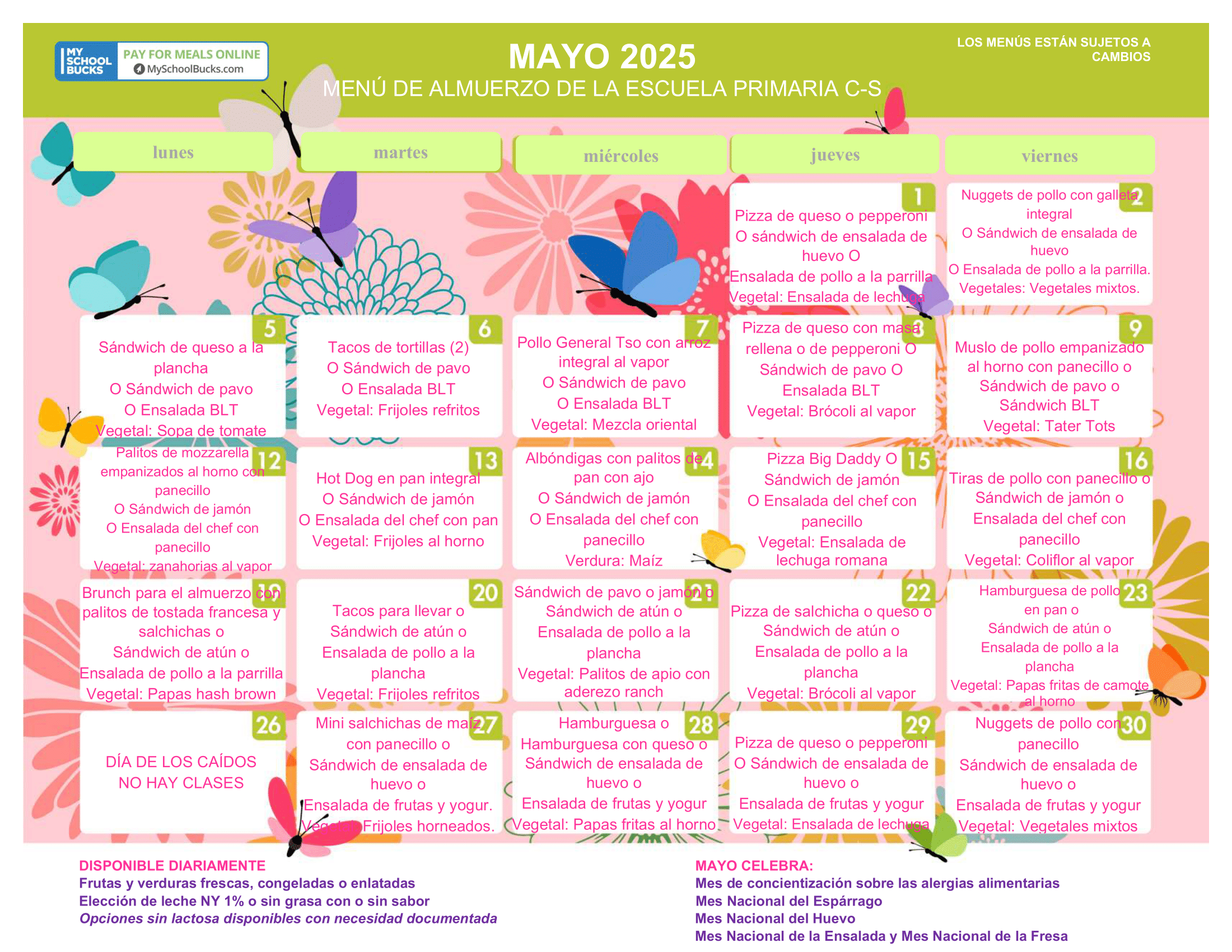 menus