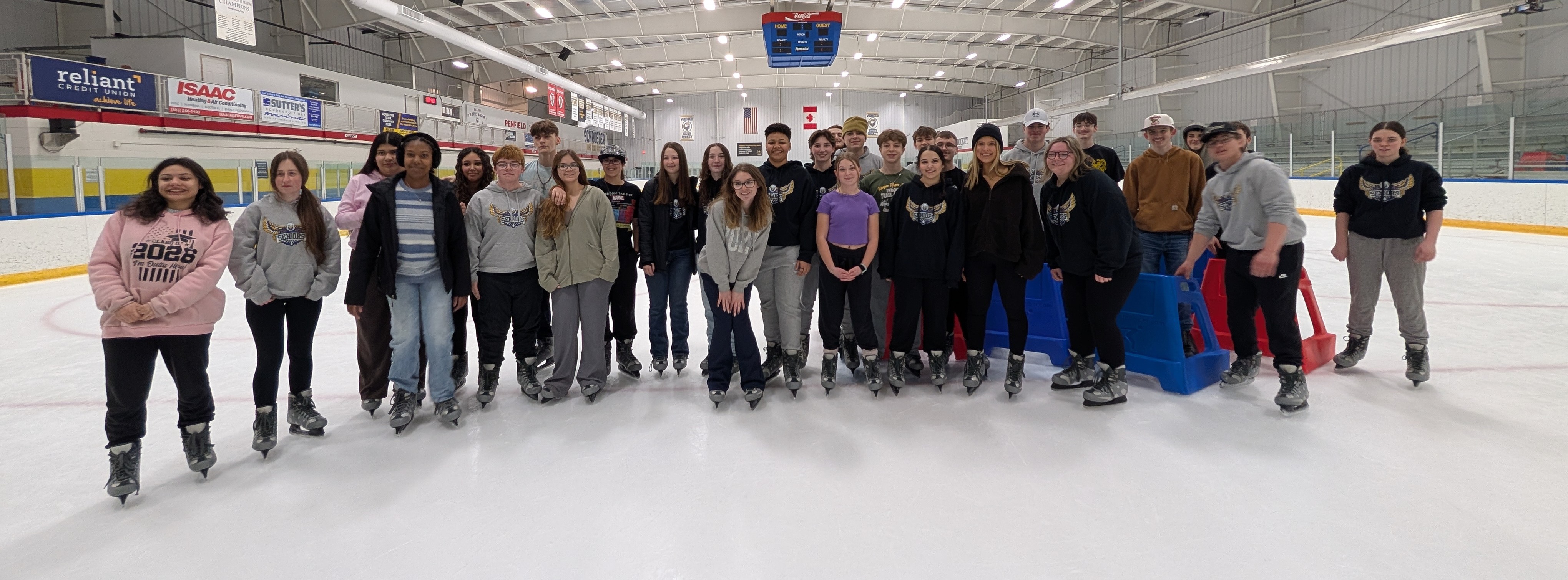 seniors ice skating