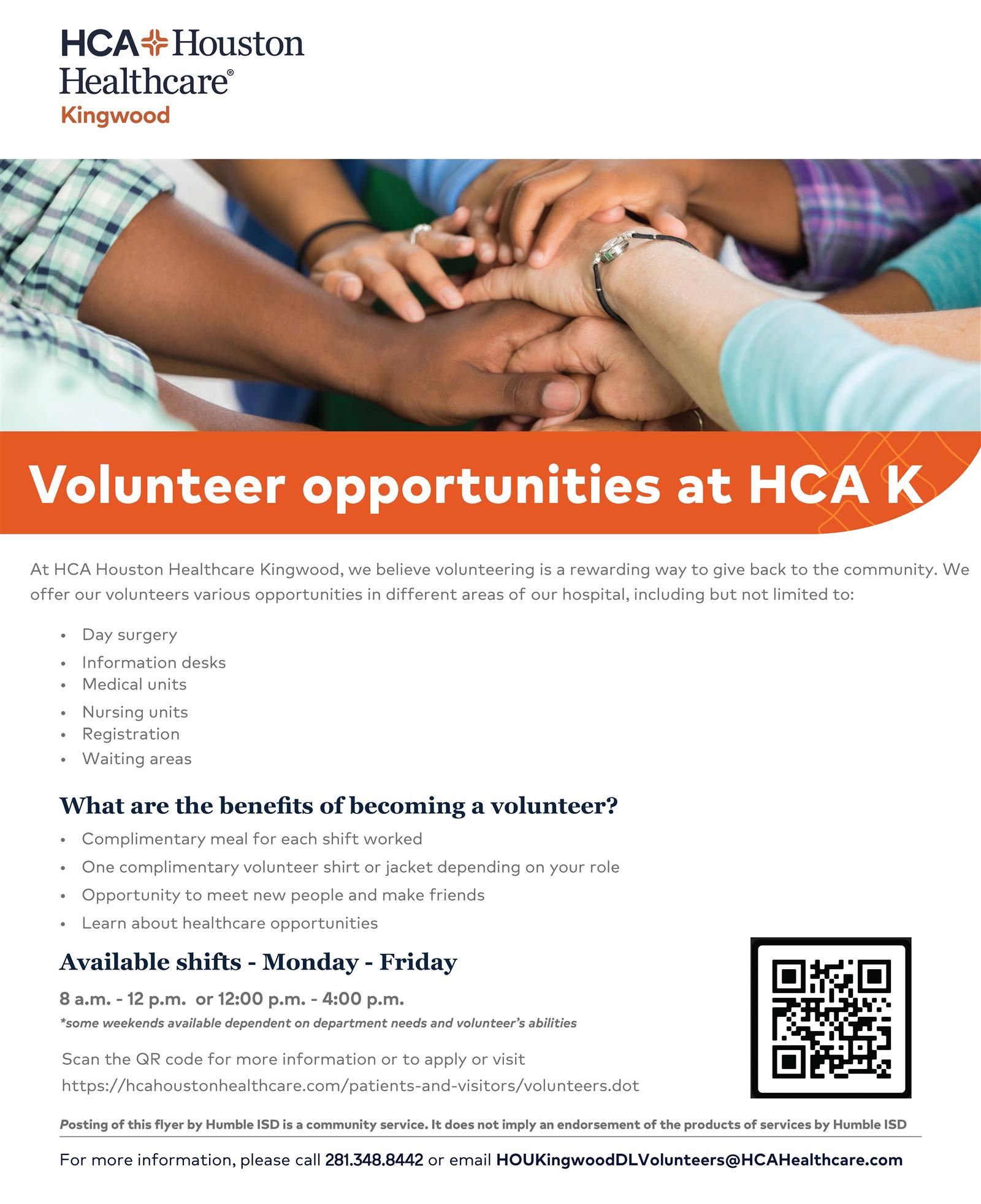 HCA Houston Volunteer