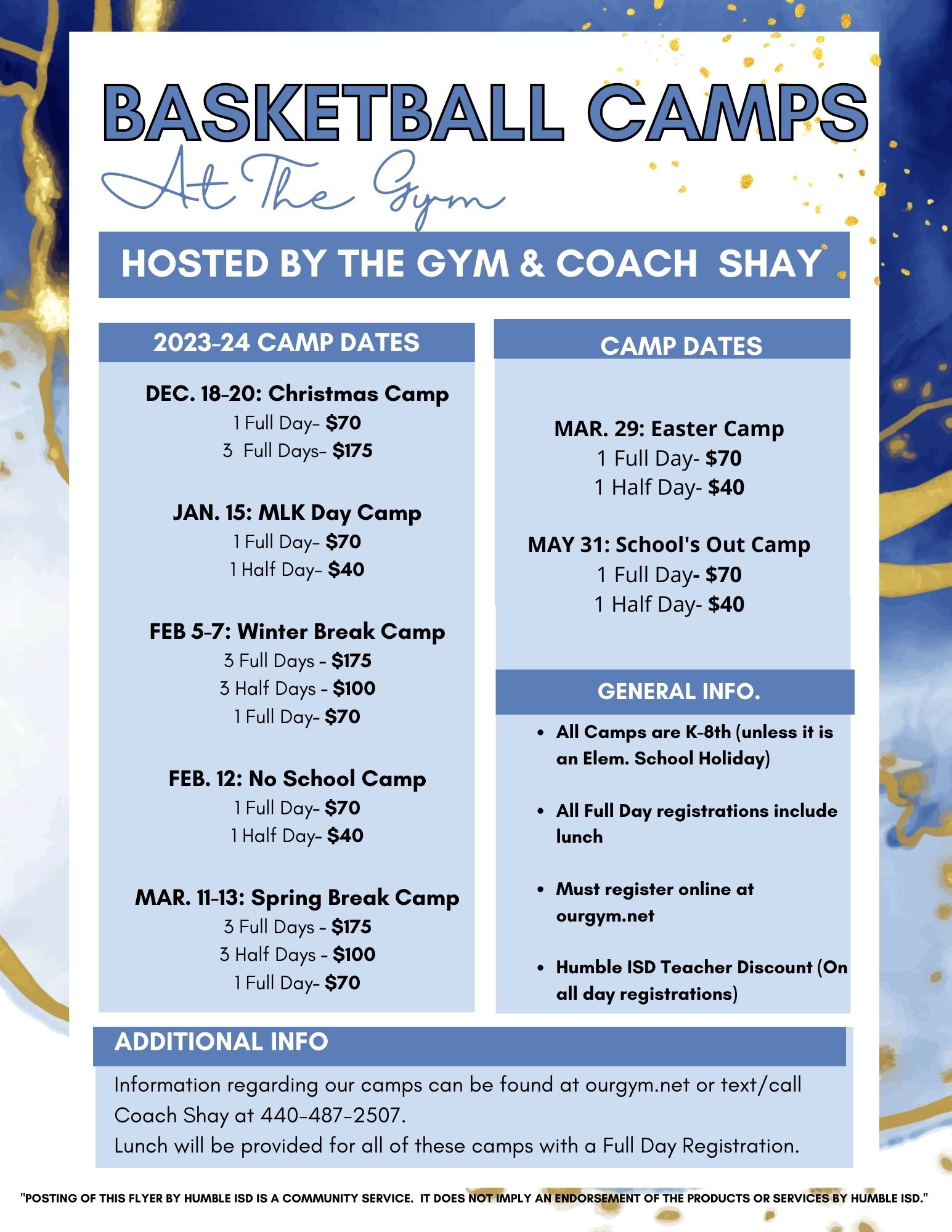 The gym bb camps