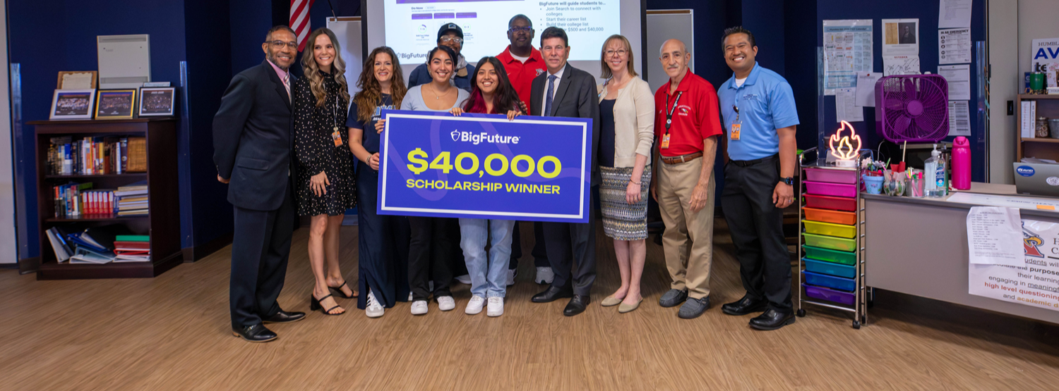 AHS Senior Selected as College Board BigFuture Grand Prize Winner and receives $40,000 scholarship