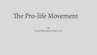 Student Work C3 Project on the Pro-life Movement