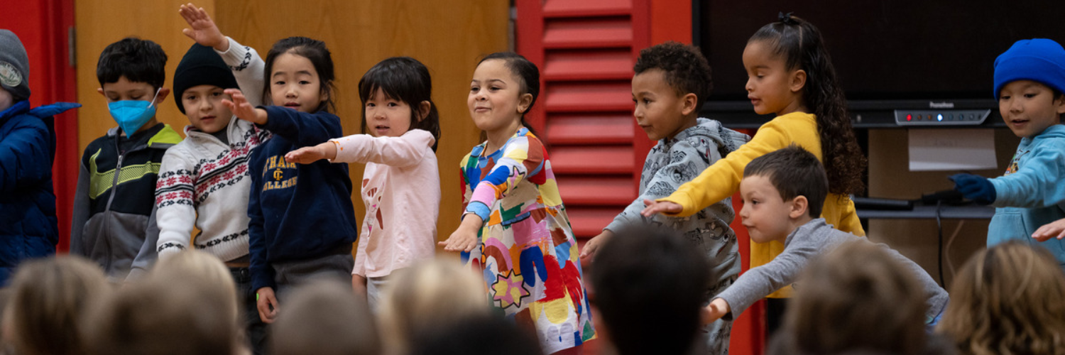 Pre-k Header- Students Performing