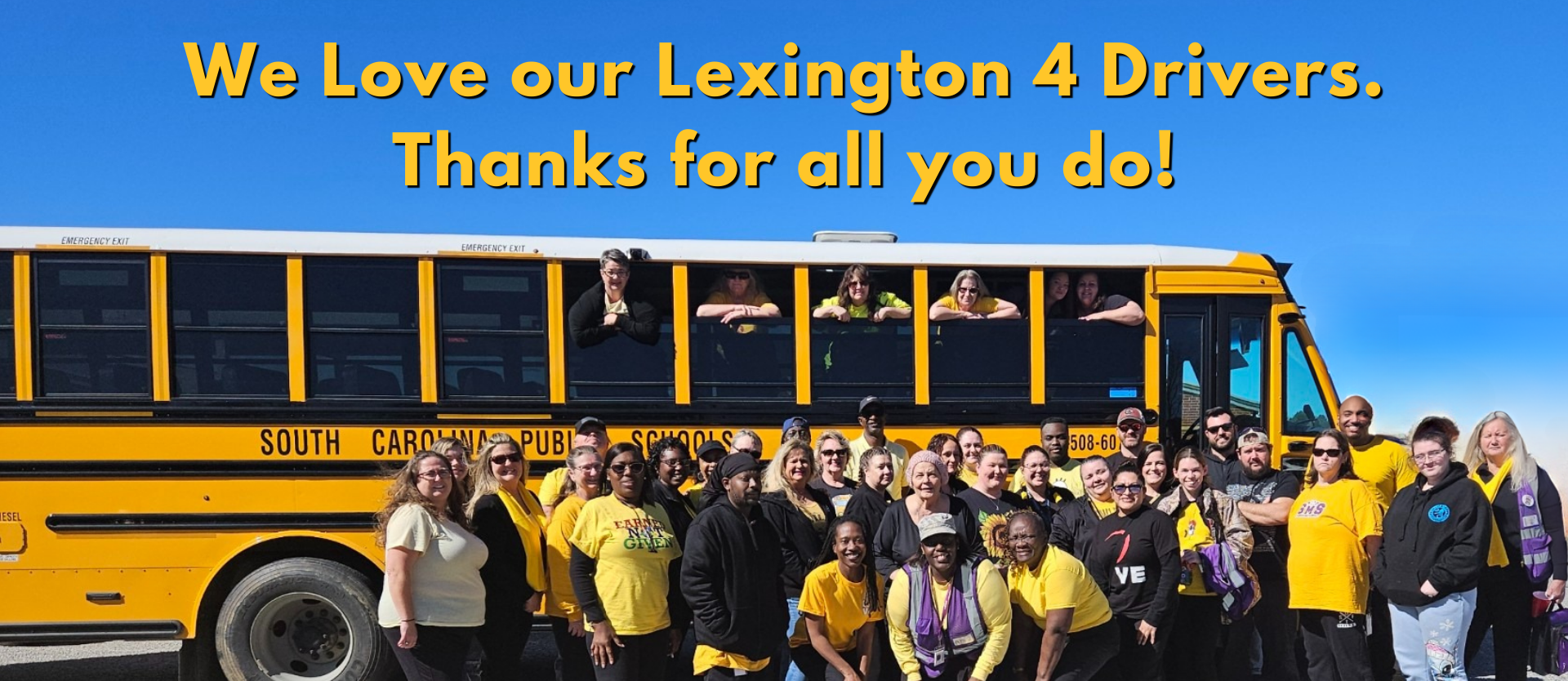 We love our Lexington 4 Drivers!  Thank you for all you do!