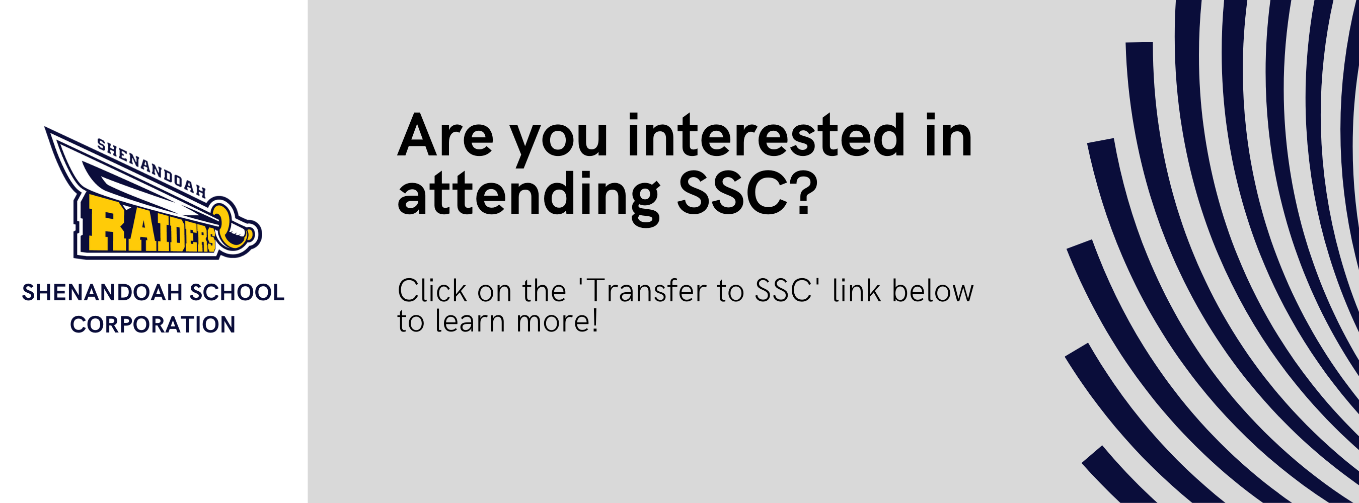 Are you interested in attending SSC? Click on the 'transfer to ssc' link below to learn more. 