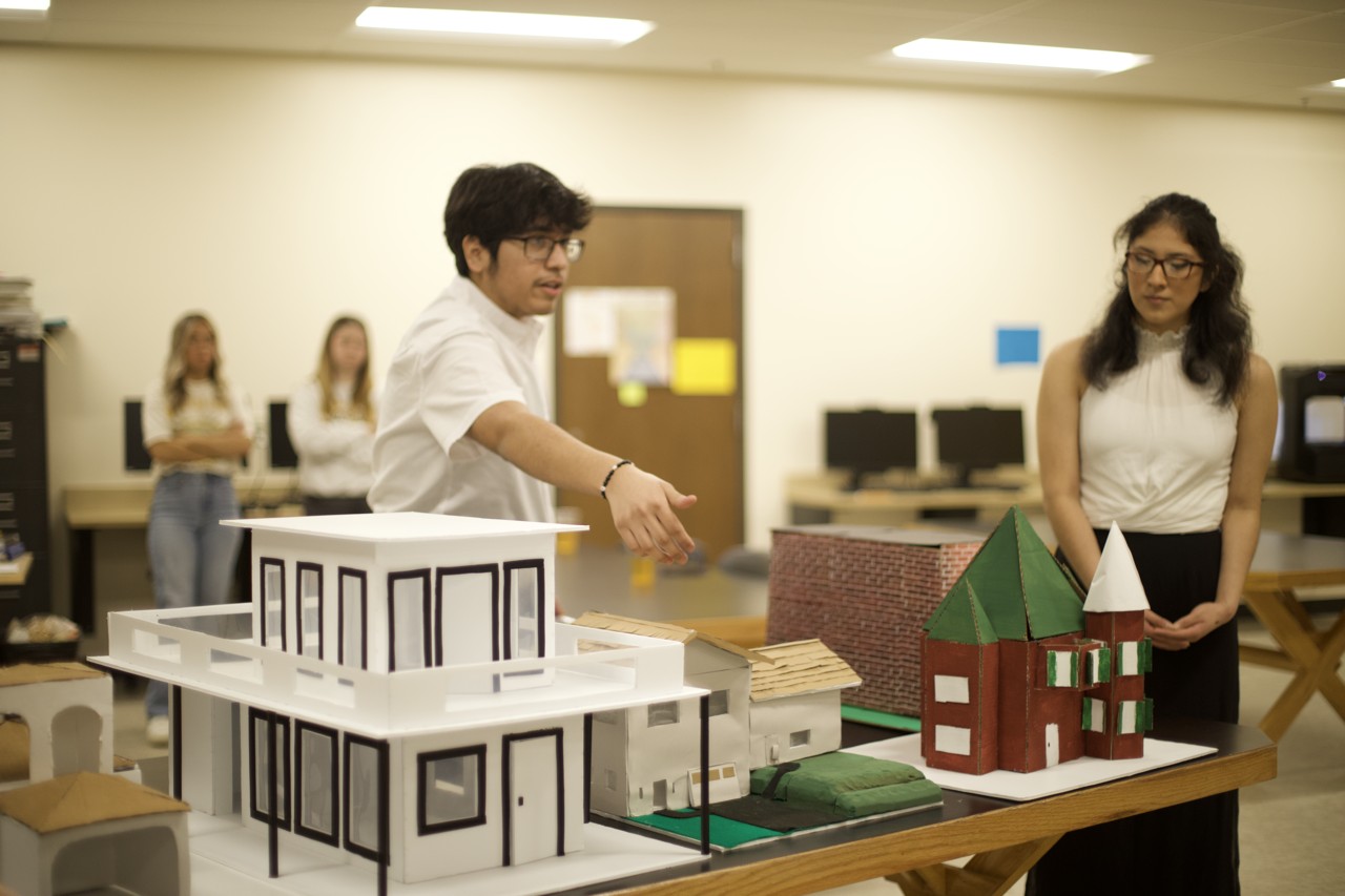 students presenting