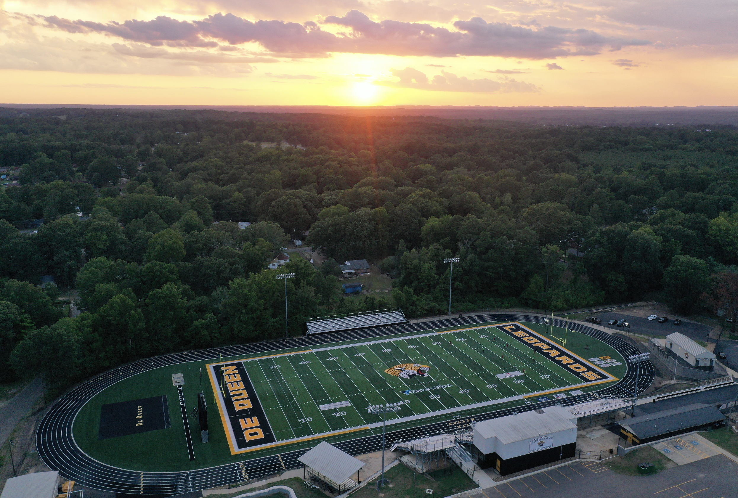 Leopard Stadium at Sunset