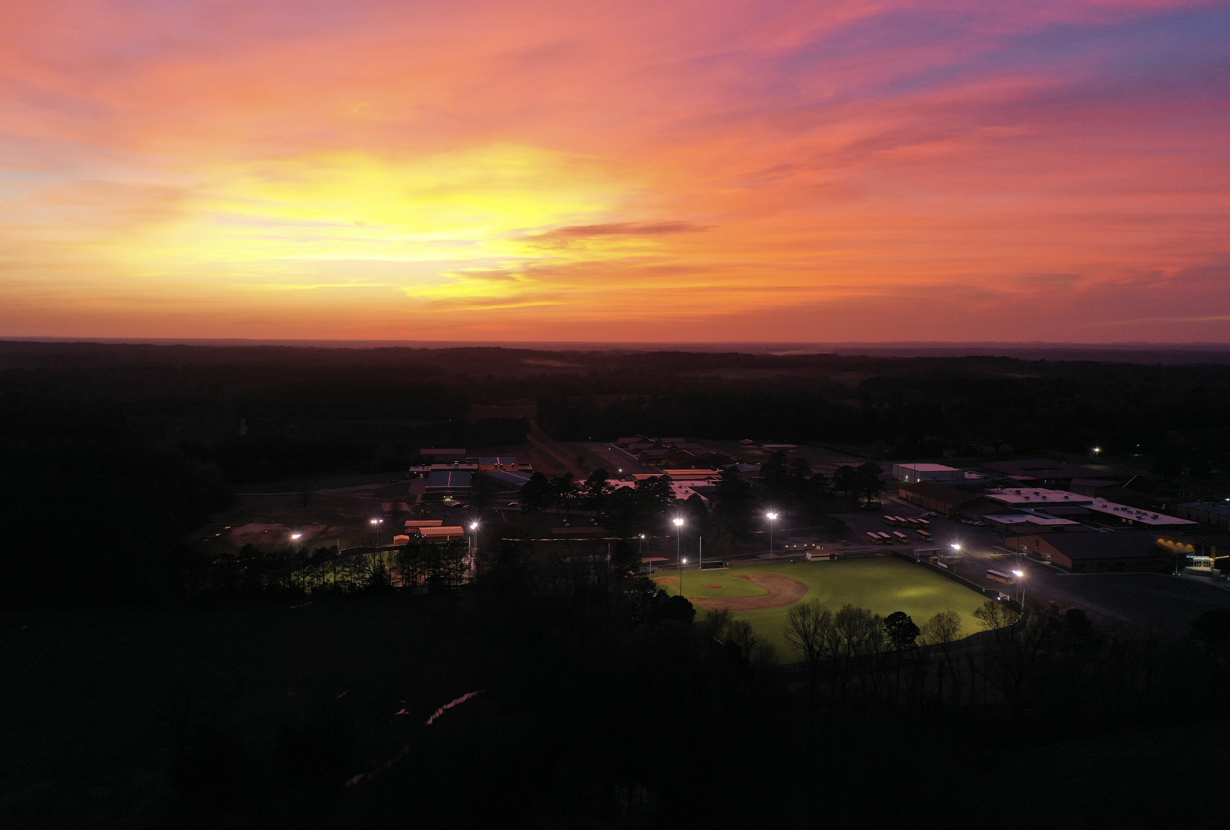 Campus at Sunset