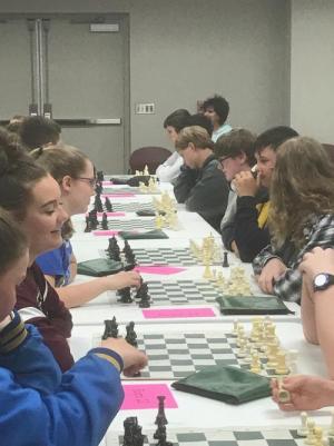 students playing chess