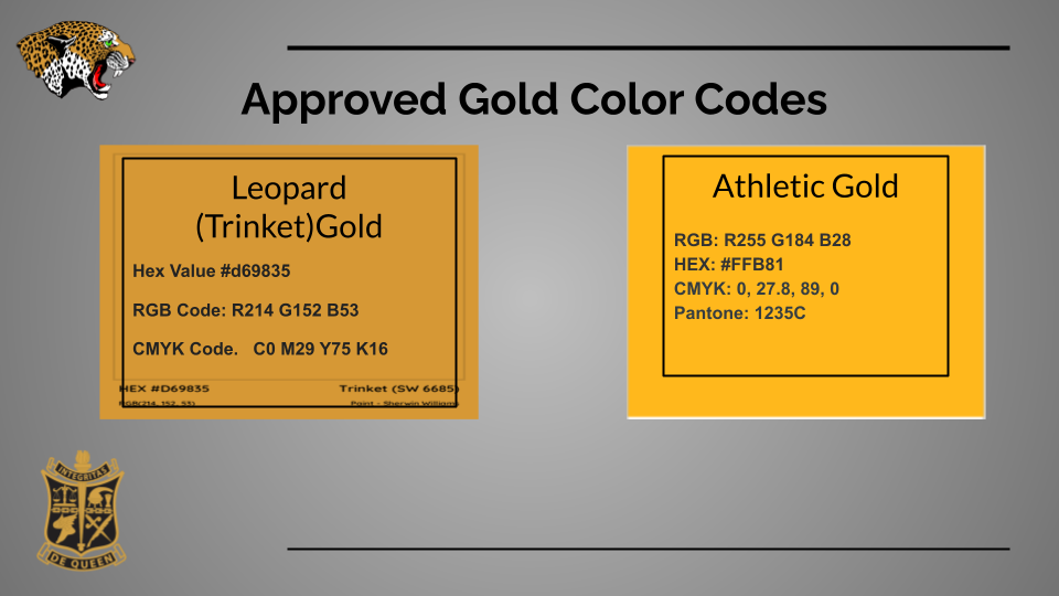 Approved Colors