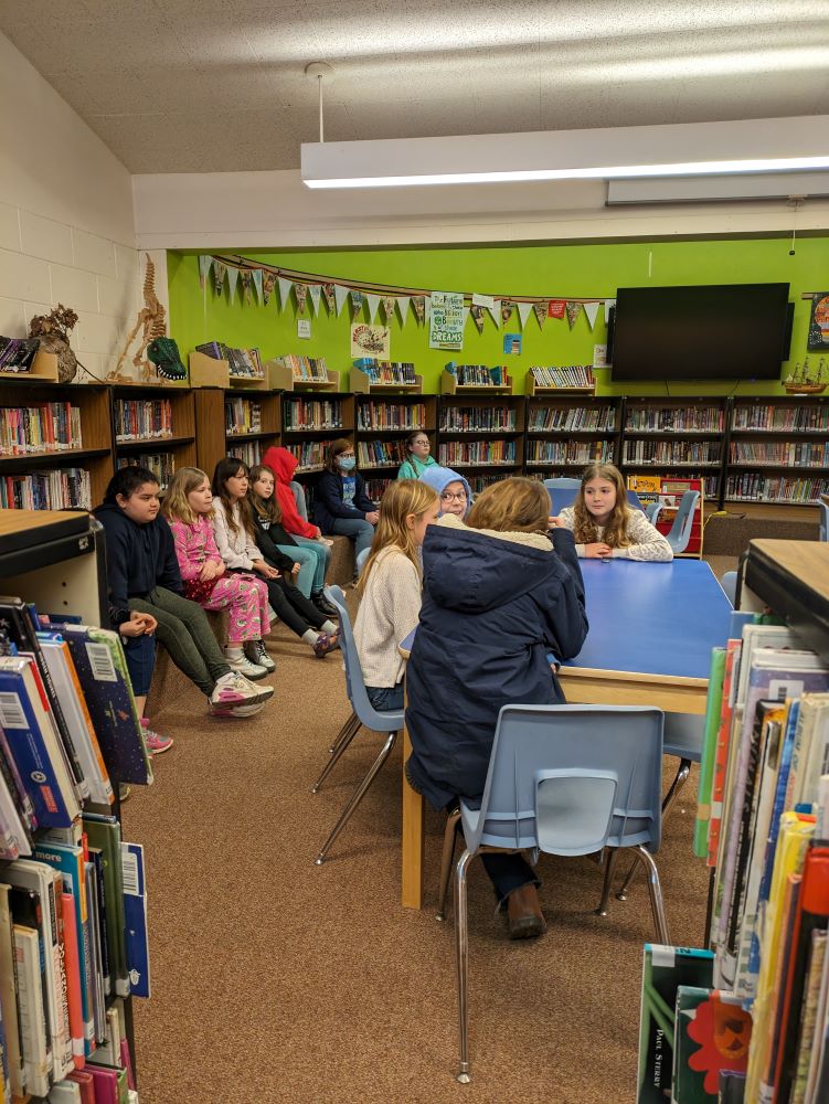 Battle of the books in the library